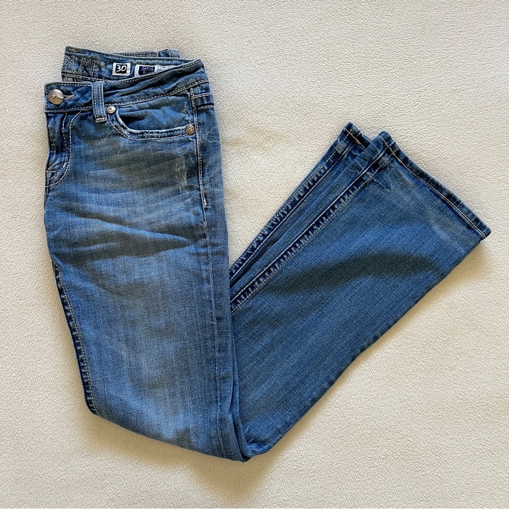 Miss Me Irene Boot Cut Jeans Women’s Low Rise Western Style Denim Sz 30 Cowgirl